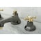 Kingston Brass NS4469BX 8" Widespread Bathroom Faucet, Black Stainless Steel/ Brass NS4469BX - alternate 3